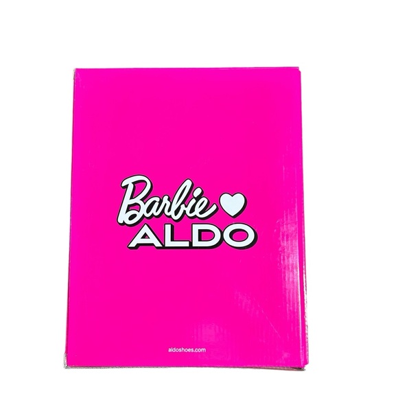 Aldo X Barbie Mule Silver Heels Rhinestone Embellished Rare Collector In Box 7.5 - Picture 15 of 16